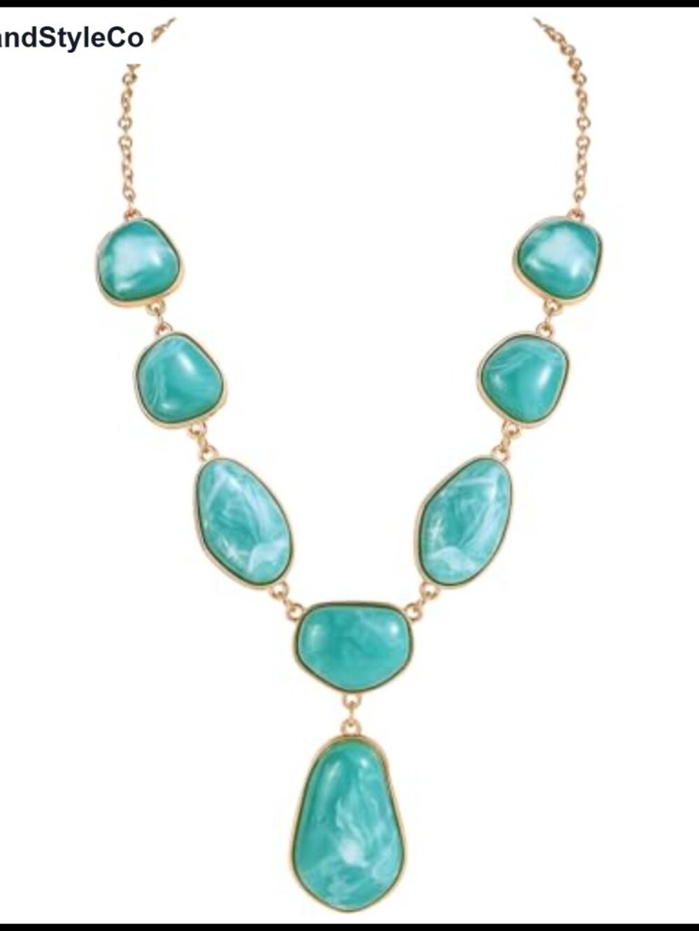 Bubble Chunky Resin Alloy Statement Pendant Necklace Cable Chain Women
